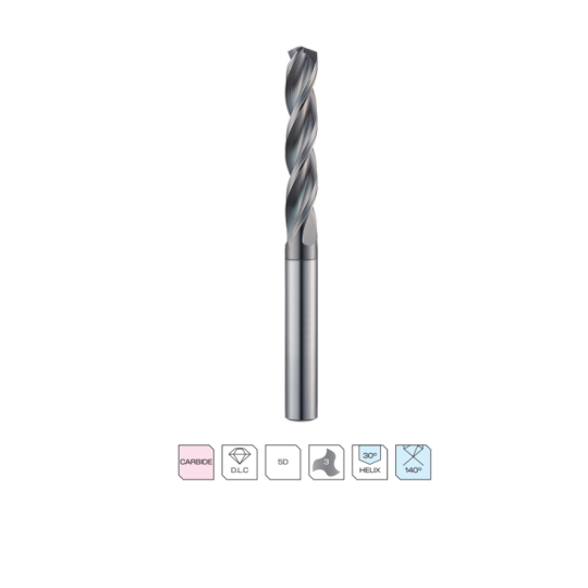 MŨI KHOAN NHÔM CARBIDE PHỦ KIM CƯƠNG APF505 (WIDIN)