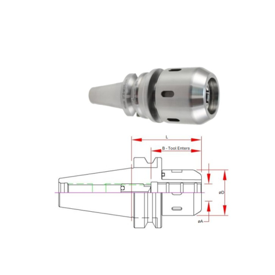 Đầu kẹp phay MC - MC MILLING CHUCK SK/HSK