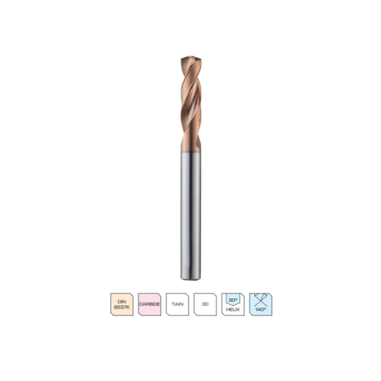 MŨI KHOAN CARBIDE DOUBLE MARGIN HPI503 (WIDIN)