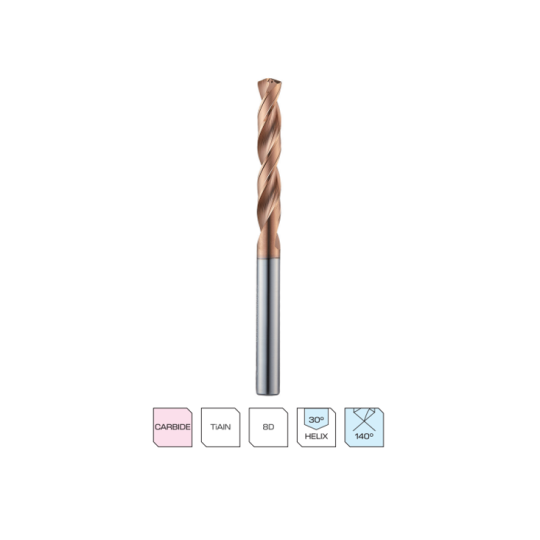 MŨI KHOAN SÂU CARBIDE DOUBLE MARGIN HPI508-N (WIDIN)